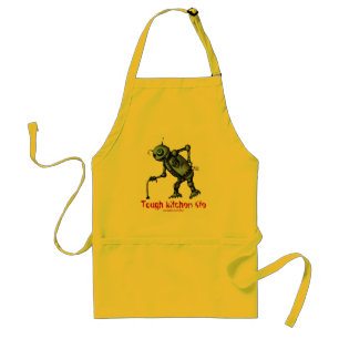 Funny coole robot-pron voor oude keuken standaard schort