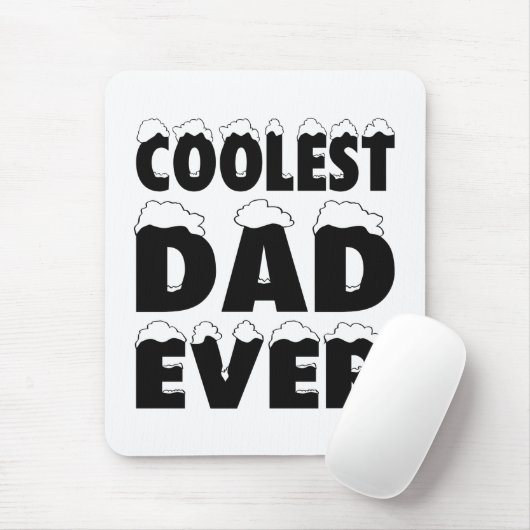 Funny Coolest Dad Ever Father's Day Mouse Pad Muismat (Met muis)