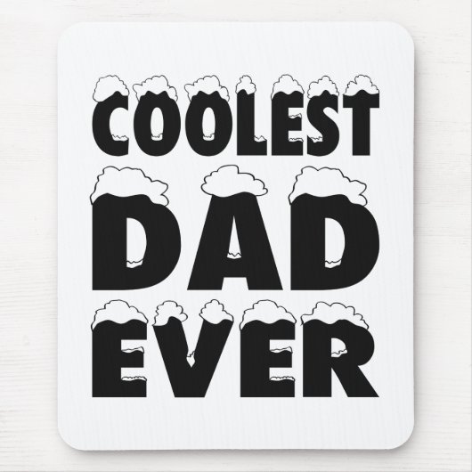 Funny Coolest Dad Ever Father's Day Mouse Pad Muismat (Voorkant)