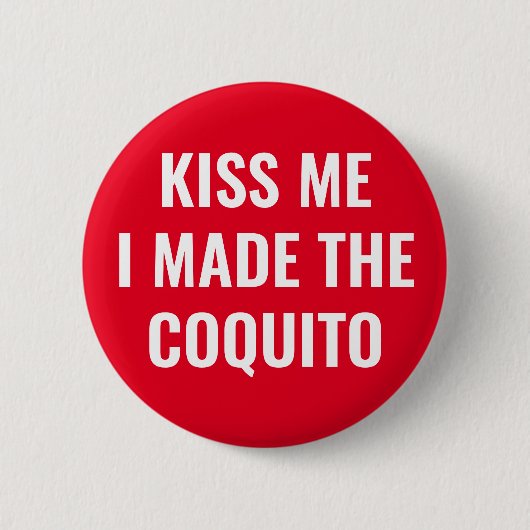 Funny Coquito Ronde Button 5,7 Cm (Voorkant)