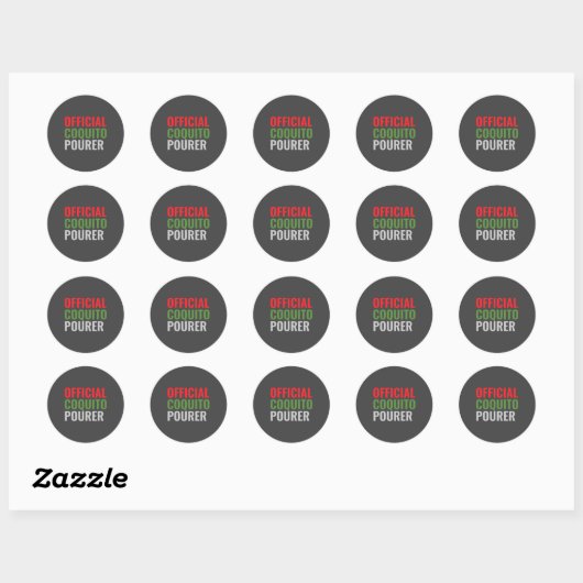 Funny Coquito  Ronde Sticker (Vel)