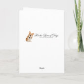 Funny Corgi Birthday Card Bedankkaart (Achterkant)
