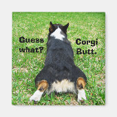 Funny Corgi Butt Magneet (Voorkant)