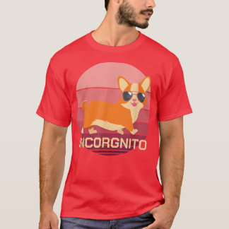 Funny Corgi Dog met zonnebril Retro  -106 T-shirt