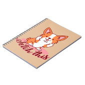Funny Corgi Dog Middle Finger Fetch Notitieboek (Linkerzijde)