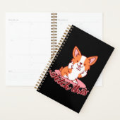 Funny Corgi Dog Middle Finger Fetch Planner (Display)