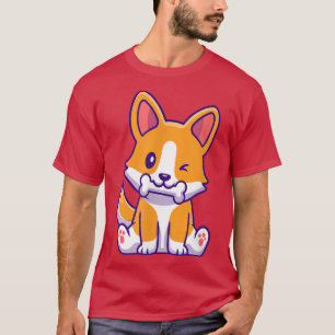 Funny Corgi Dog, voor Hondenliefhebbers, vader, ma T-shirt