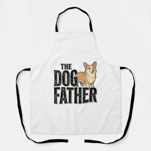 Funny Corgi Dogfather Vintage Gravure T-Shirt De Schort