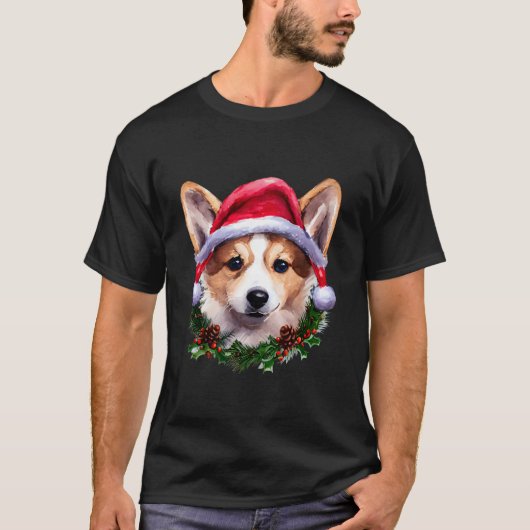 Funny Corgi Hondenliefhebber Xmas Pet kerst 2022 T-shirt (Voorkant)