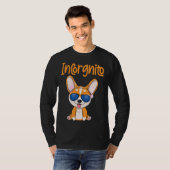 Funny Corgi Incorgnito Dog T-shirt (Voorkant volledig)