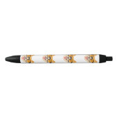 Funny Corgi met bril Zwarte Inkt Pen (Voorkant)