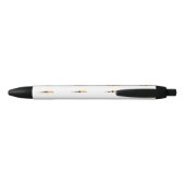 Funny Corgi met bril Zwarte Inkt Pen (Achterkant)