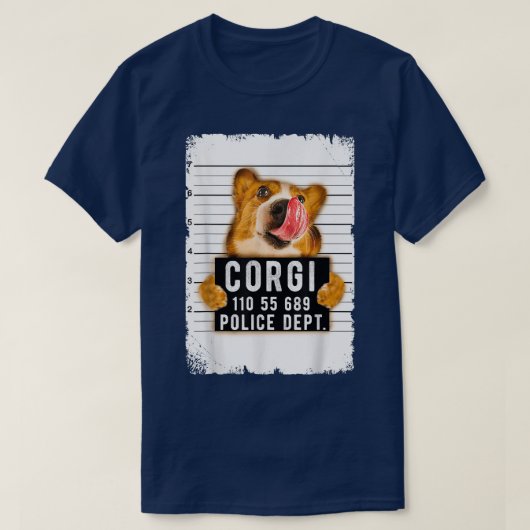 Funny Corgi Mok Shot T-shirt (Design voorkant)