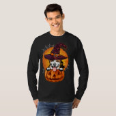 Funny Corgi Pumpkin Halloween T-shirt (Voorkant volledig)
