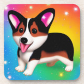 Funny Corgi Puppy Dog Bier Onderzetter (Voorkant)