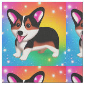 Funny Corgi Puppy Dog Stof (Close Up)