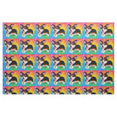 Funny Corgi Puppy Dog Stof (Fat Quarter)
