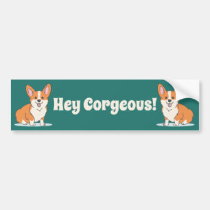 Funny Corgi Puppy - Hey Cornap Bumpersticker
