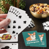 Funny Corgi Puppy - Hey Cornap Pokerkaarten (Insitu)