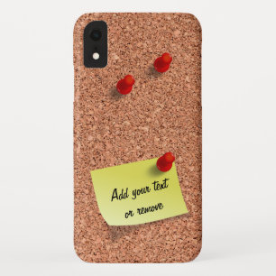FUNNY Cork Board met  tekst op Post it Case-Mate iPhone Case