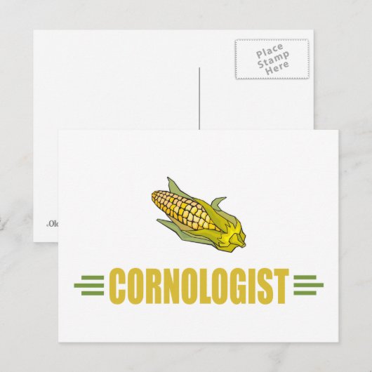 Funny Corn Briefkaart (Voorkant / Achterkant)
