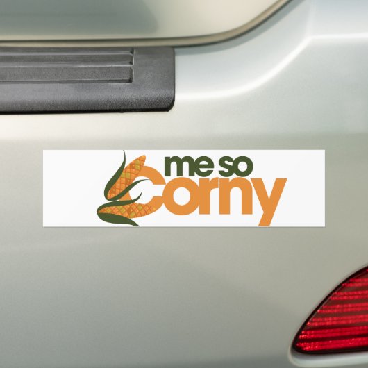 Funny Corn Bumpersticker (Op auto)