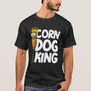 Funny Corn Dog Gift for Kids Mannen King Hotdog Sa T-shirt