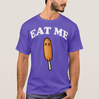 Funny Corn Dog Pronto Pup State Fair Food Mannen T-shirt