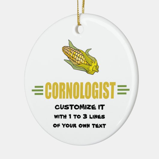 Funny Corn Keramisch Ornament (Links)
