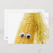 Funny Corn with Eye Briefkaart (Voorkant / Achterkant)