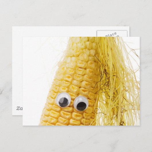 Funny Corn with Eye Briefkaart (Voorkant / Achterkant)