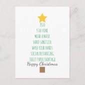 Funny Coronavirus 2020 Christmas Tree Feestdagenkaart (Voorkant)