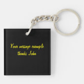 Funny Corporate HR geeft Coffee Mok Key Ring Sleutelhanger (Achterkant)