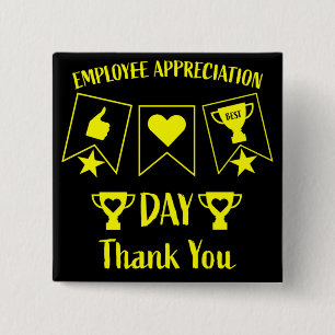 Funny corporate hr giften vierkante button 5,1 cm