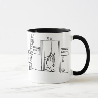 Funny "Corporate Ladder" Business Mok Gift