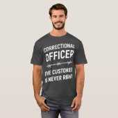 Funny Correction Officer mama Mannen Pap Wife T-shirt (Voorkant volledig)