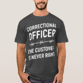 Funny Correction Officer mama Mannen Pap Wife T-shirt (Voorkant)