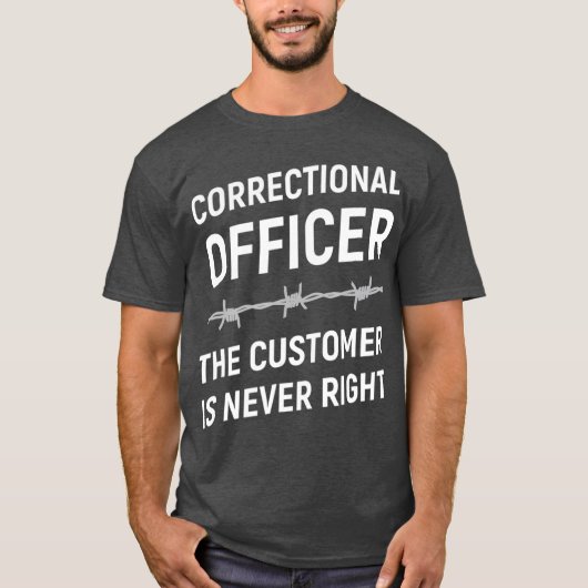 Funny Correction Officer mama Mannen Pap Wife T-shirt (Voorkant)
