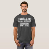Funny Corrections Officer Cadeaus Mannen Dun Silve T-shirt (Voorkant volledig)