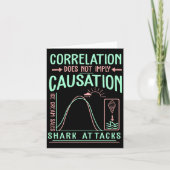 Funny Correlation Does Not Imply Causation Premium Kaart (Voorkant)