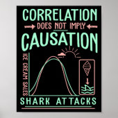 Funny Correlation Does Not Imply Causation Premium Poster (Voorkant)