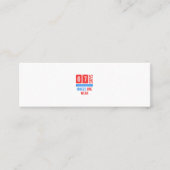 Funny cosplay quote mini visitekaartje (Voorkant)