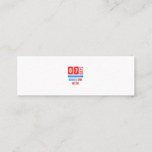 Funny cosplay quote mini visitekaartje