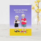 Funny "Cost of Getting Ouder"-dag Kaart (Gele Bloem)