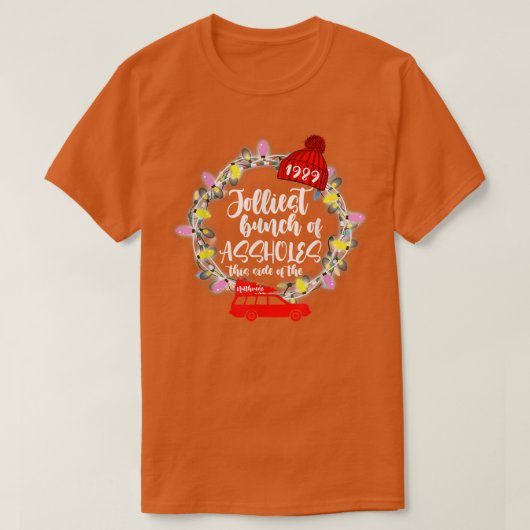 Funny Costume Kerstmis Truck Jolllllllllliest Bunc T-shirt (Design voorkant)