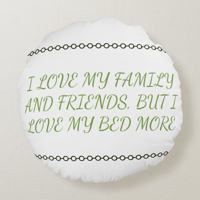 Funny Cotton Pillow Rond Kussen (Achterkant)