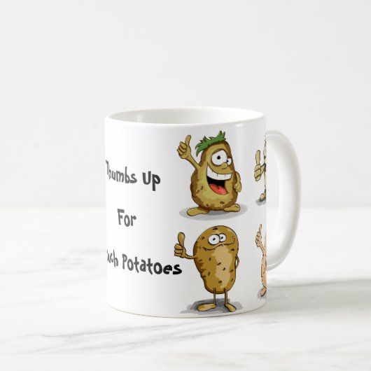 Funny Couch Potates Koffiemok (Voorkant rechts)