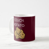 Funny "Couch Potato" Binge die de Mok van koffie b (Voorkant links)
