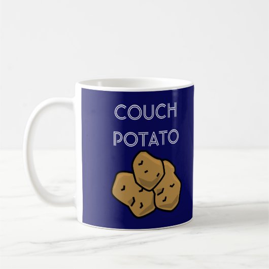Funny "Couch Potato" Binge die de Mok van koffie b (Links)