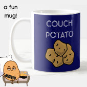 Funny "Couch Potato" Binge die de Mok van koffie b